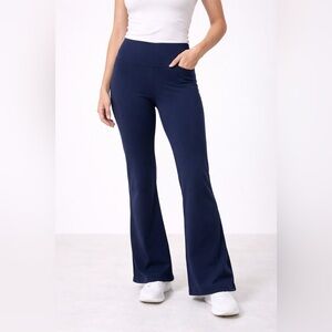 Lululemon Navy Blue Groove Flare Yoga Pants Size 10 High Rise